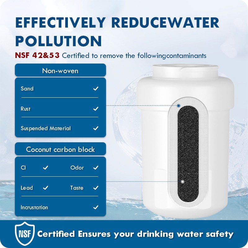 Refrigerator Water Filter Compatible with GE MWF