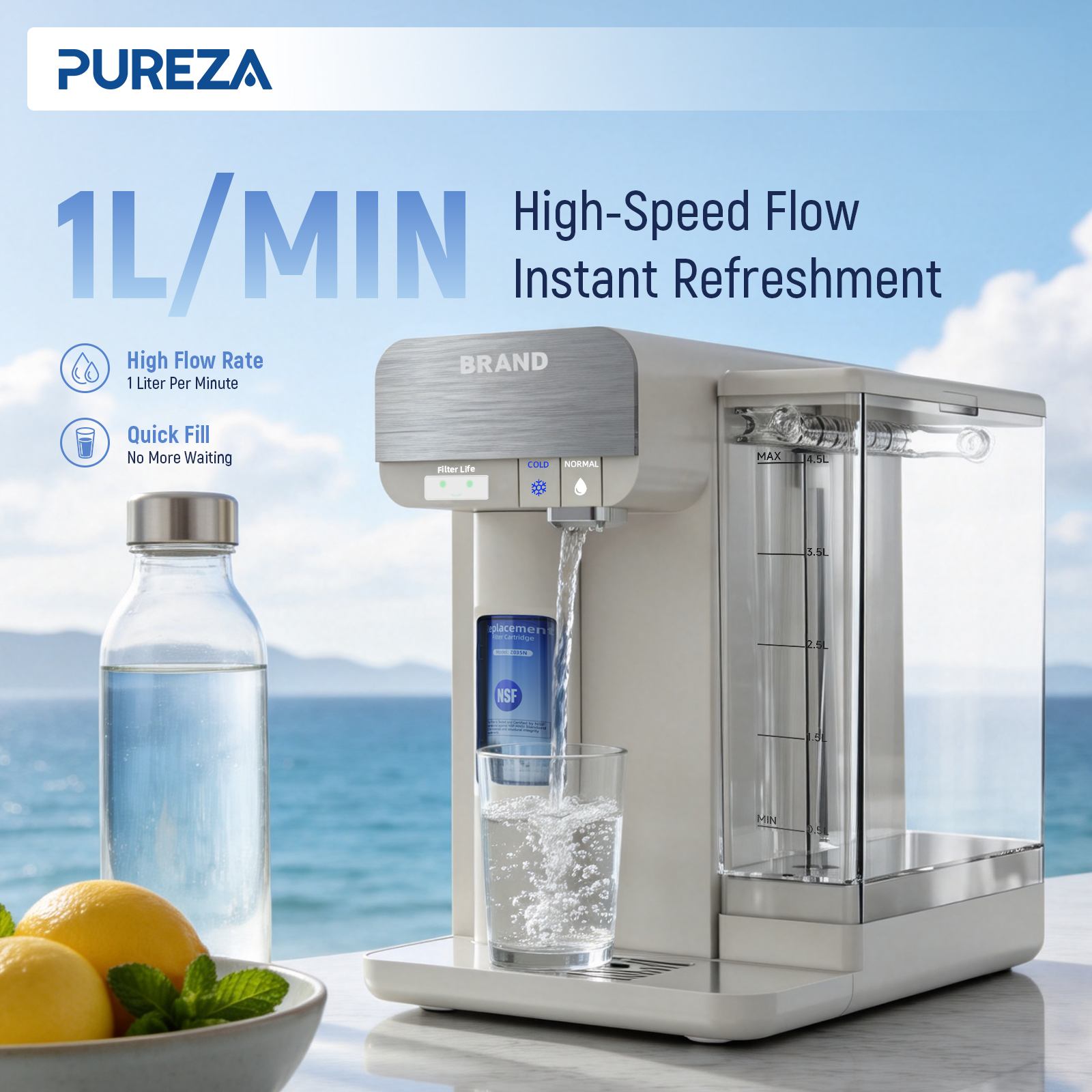 1 L/min Rapid Flow Dispensing 1 L/min Rapid Flow Dispensing